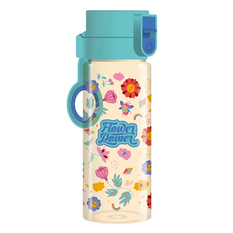 ARSUNA - Fľaša plastová 475 ml - FLOWER POWER 