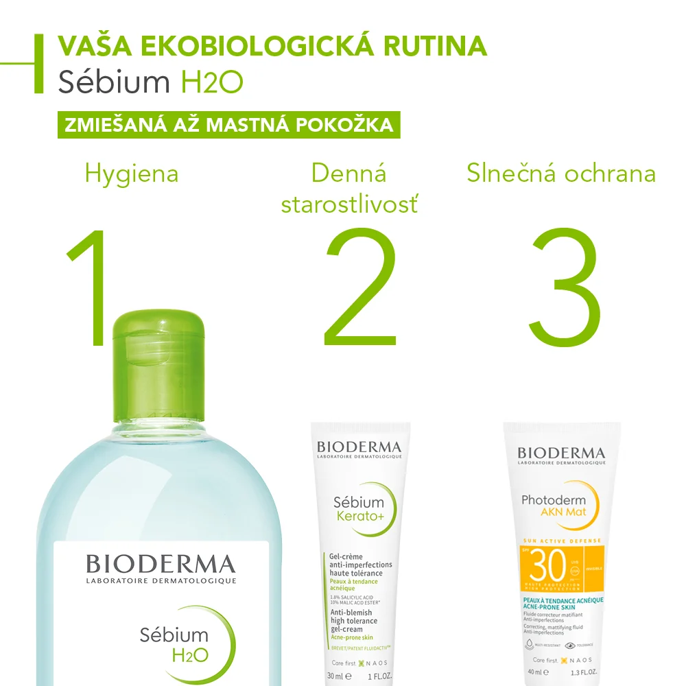 BIODERMA Sébium H2O 1×500 ml, micelárna voda