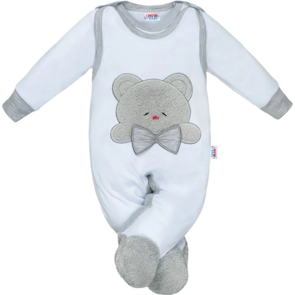 Luxusné dojčenské dupačky New Baby Honey Bear s 3D aplikáciou 62 