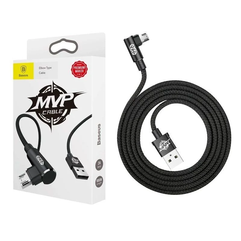 Baseus MVP kábel USB / Micro USB 1.5A 2m, čierny 