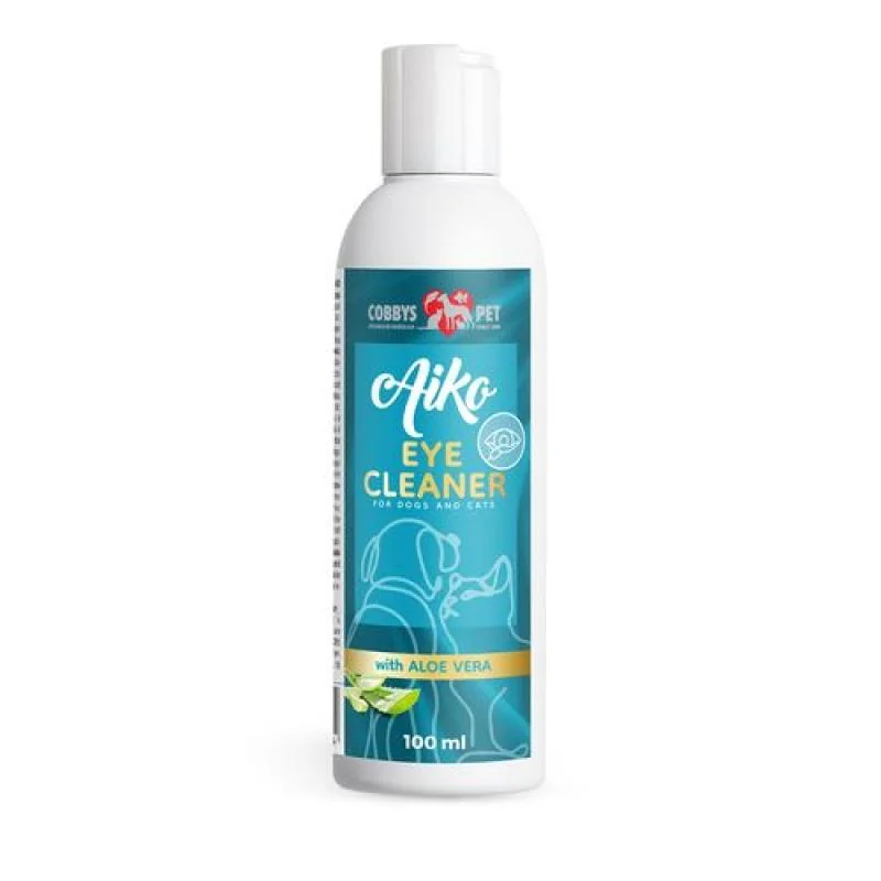 COBBYS PET AIKO EYE CLEANER FOR DOGS AND CATS 100ml očné kvapky pre starostlivosť o oči u psov a mačiek