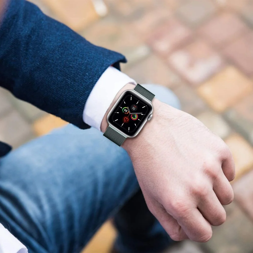 Tech-Protect Milanese remienok na Apple Watch 38/40/41mm starlight