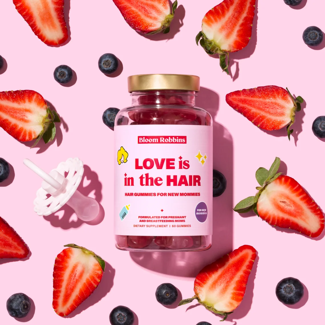 LOVE is in the HAIR - Hair gummies for new mommies 1×60 ks, výživový doplnok pre matky