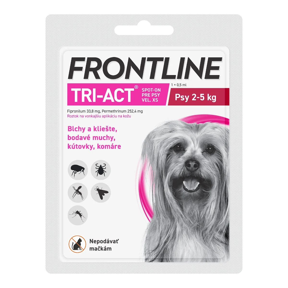 FRONTLINE TRI-ACT Spot-on r XS (2-5 kg) - 1 x 0,5 ml