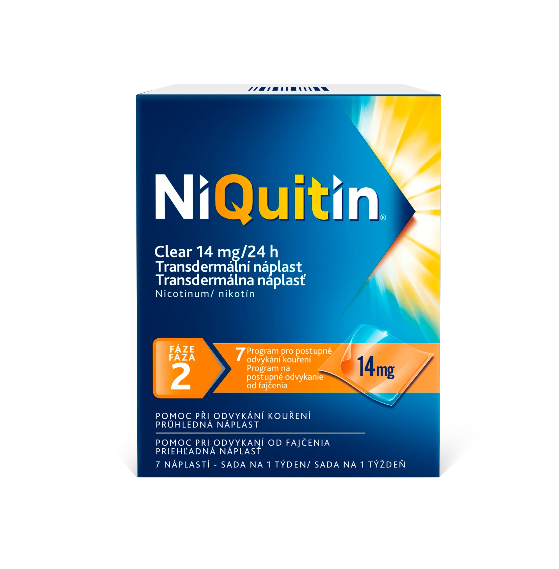 NIQUITIN Clear patch 14 mg