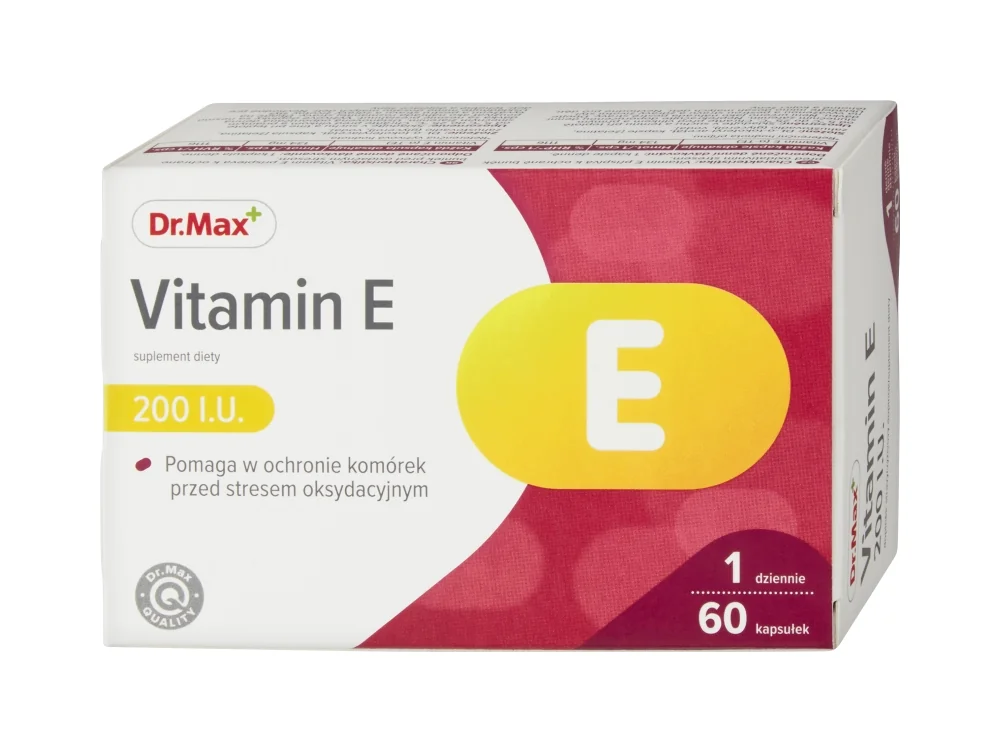 Dr. Max Vitamin E 200 I.U. 1×60 cps, výživový doplnok