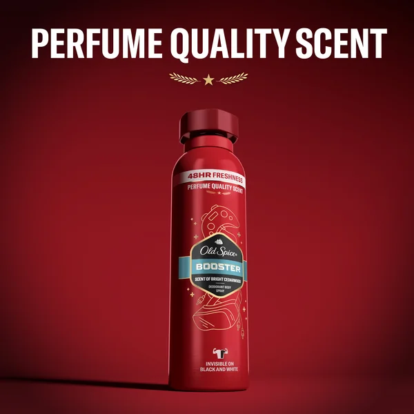 Old Spice Booster Dezodorant V Spreji Pre Mužov, 48 h Sviežosť a Bez Hliníka 1×150 ml, dezodorant