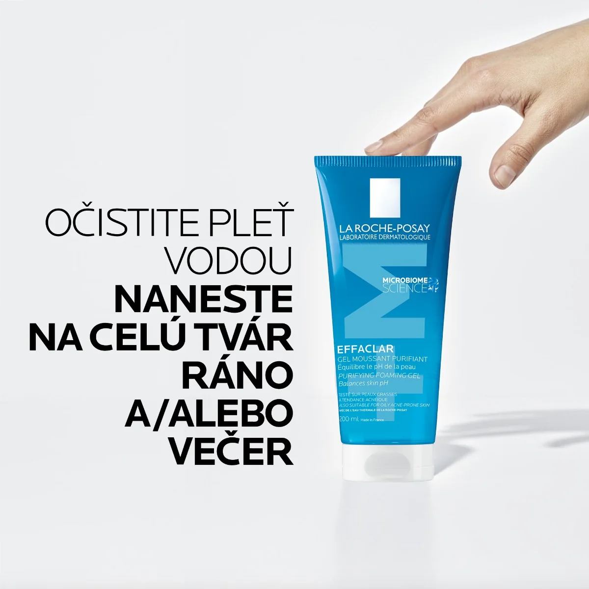 LA ROCHE-POSAY Effaclar Čistiaci penivý gél na mastnú a citlivú pleť 200 ml 1×200 ml, čistiaci gél