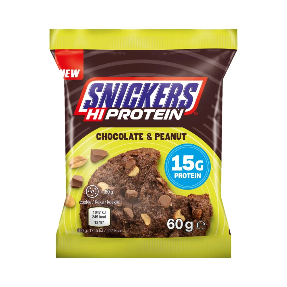 Snickers HiProtein Cookie 60 g biela čokoláda-arašid