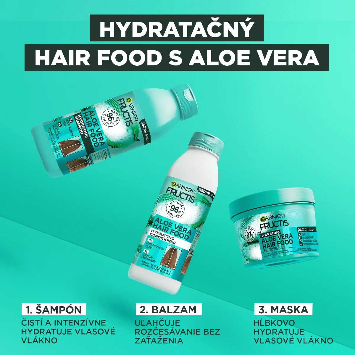 Garnier Fructis Hair Food Aloe Vera balzam 1×350 ml