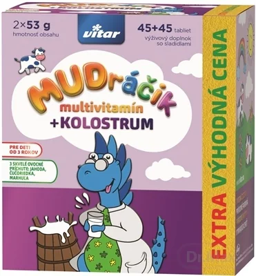 VITAR MUDráčik multivitamín + kolostrum