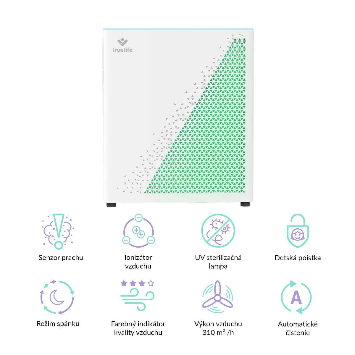 TrueLife AIR Purifier P7 WiFi 1×1 ks, čistička vzduchu