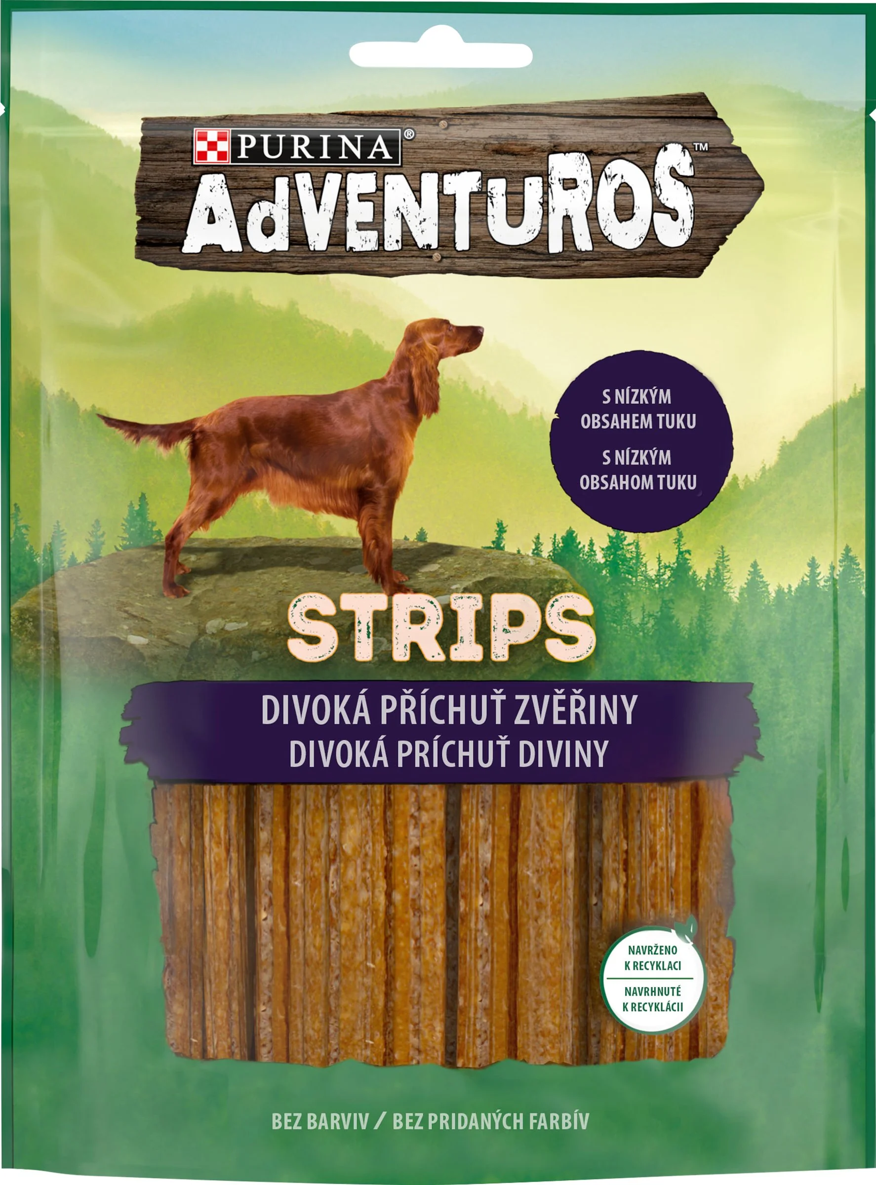 ADVENTUROS Strips 6x90g S Príchuťou Zveriny