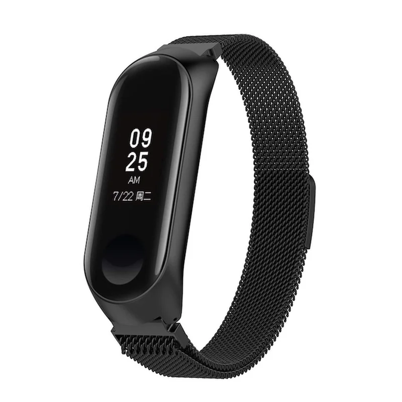 BStrap Milanese (Large) remienok na Xiaomi Mi Band 3/4, black