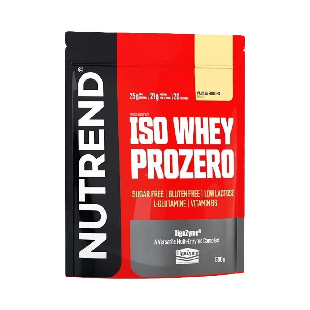 Nutrend Iso Whey Prozero 500 g vanilkový puding