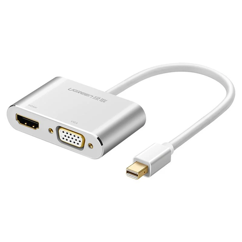 Ugreen MD115 adaptér HDMI - VGA - MiniDP Full HD, biely