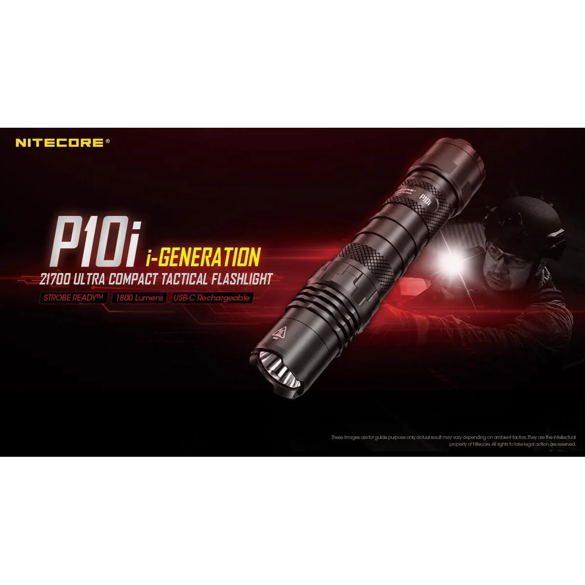 P10I Nitecore Nitecore Baterka P10i (+1x21700)  Luminus SST-40-W LED (1800 lumen) 