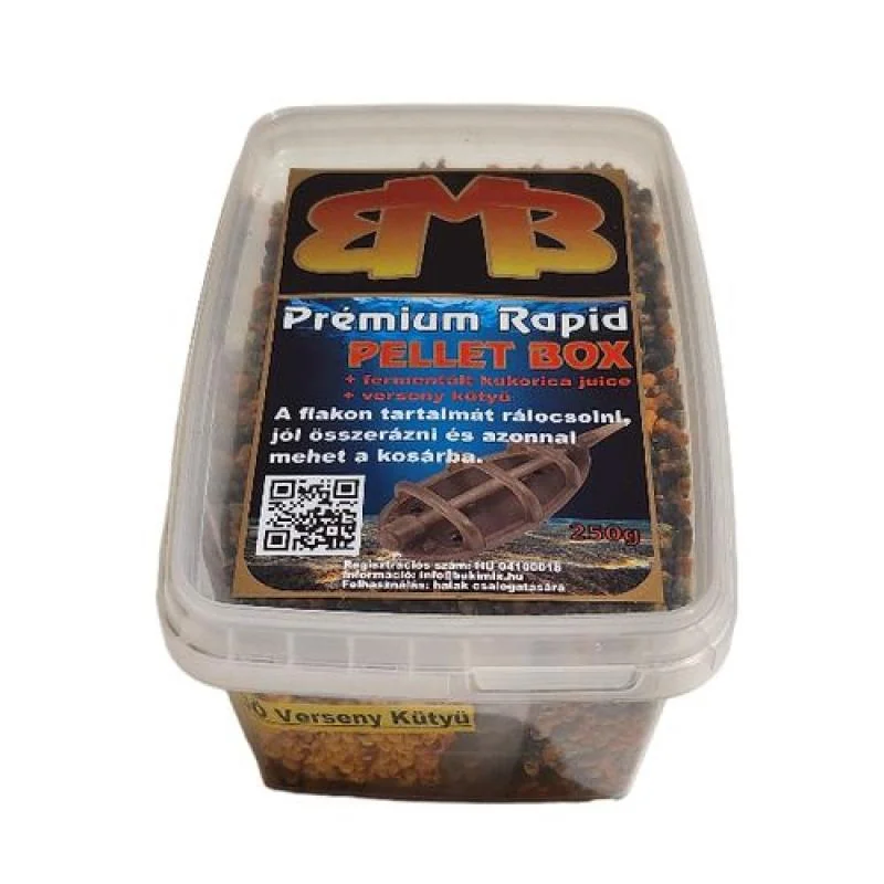 BUKI MIX Premium Rapid Pellet Box 2mm / 250g Halibut-čokoláda- pomaranč 