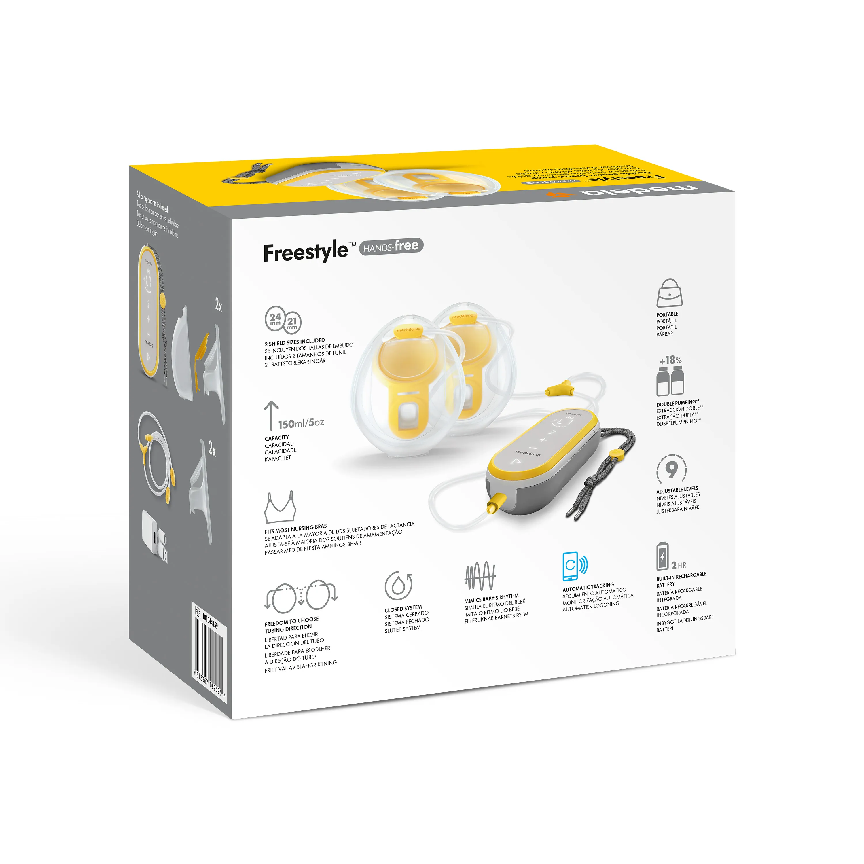 Medela Odsávačka mlieka elektrická double Freestyle™ Hands-free 1×1 ks, elektrická odsávačka mlieka