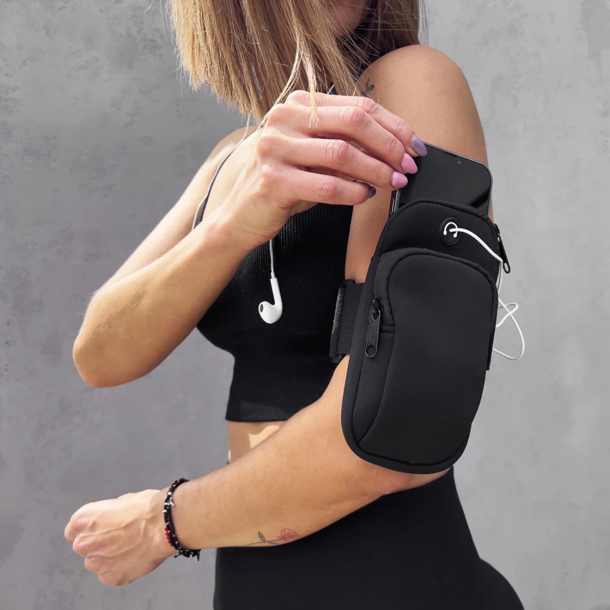 MG Running Armband bežecké puzdro čierne