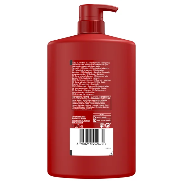 Old Spice Night Panther sprchový gél a šampón 1×1000 ml, sprchový gél a šampón