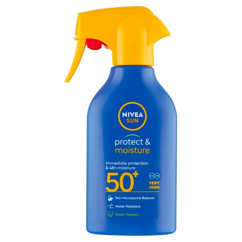 NIVEA Sun Protect & Moisture Hydratačný sprej na opaľovanie OF 50+, 270 ml 98332