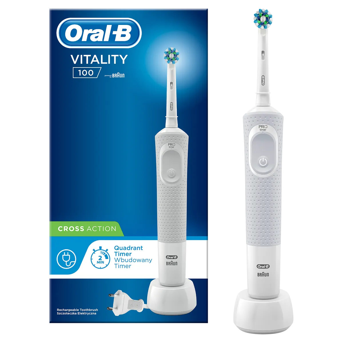 Oral B Elektrická zubná kefka Vitality White Cross action