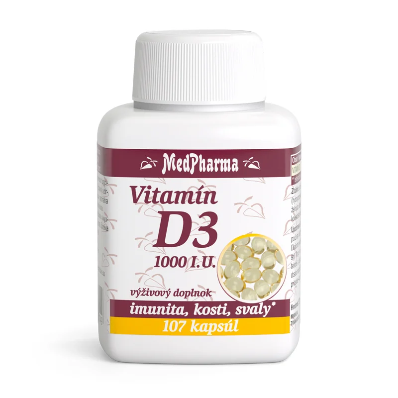 MedPharma Vitamín D3 1000 I.U.