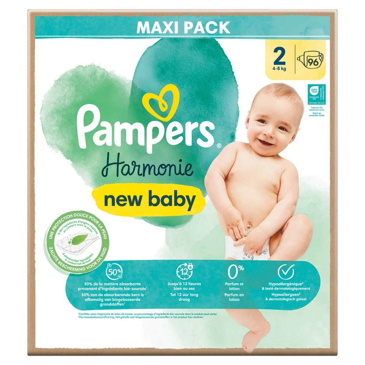 PAMPERS HARMONIE BABY PLIENKY V.2 4-8KG 96KS