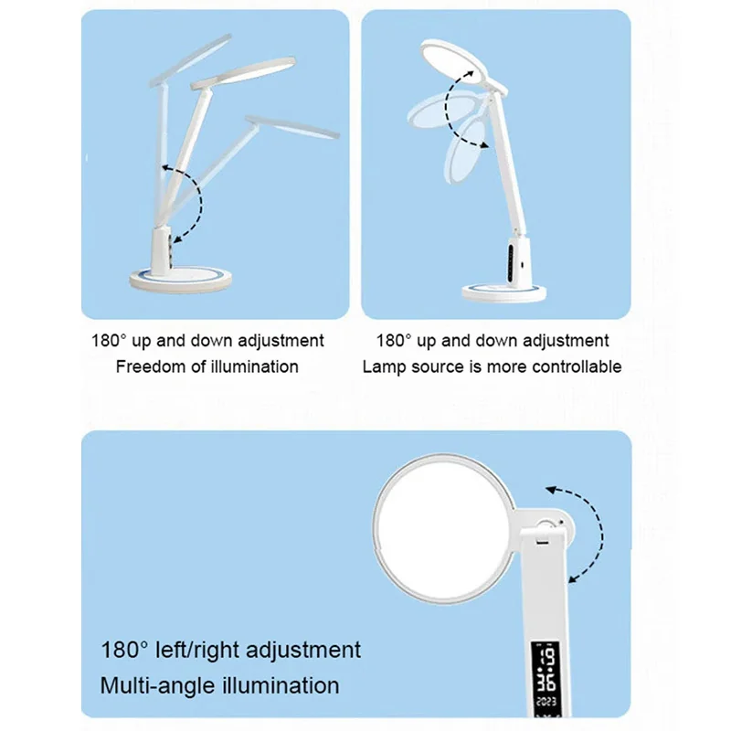 MG DL-01 LED bezdrôtová stolná lampa, biela 