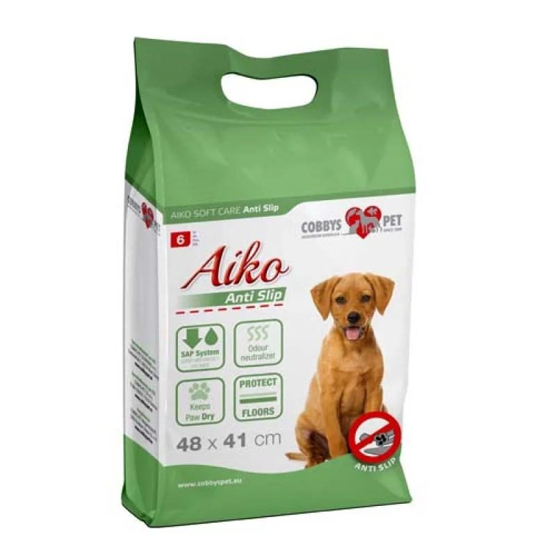 AIKO Soft Care Anti-slip 48x41cm 6ks protišmykové plienky pre psov