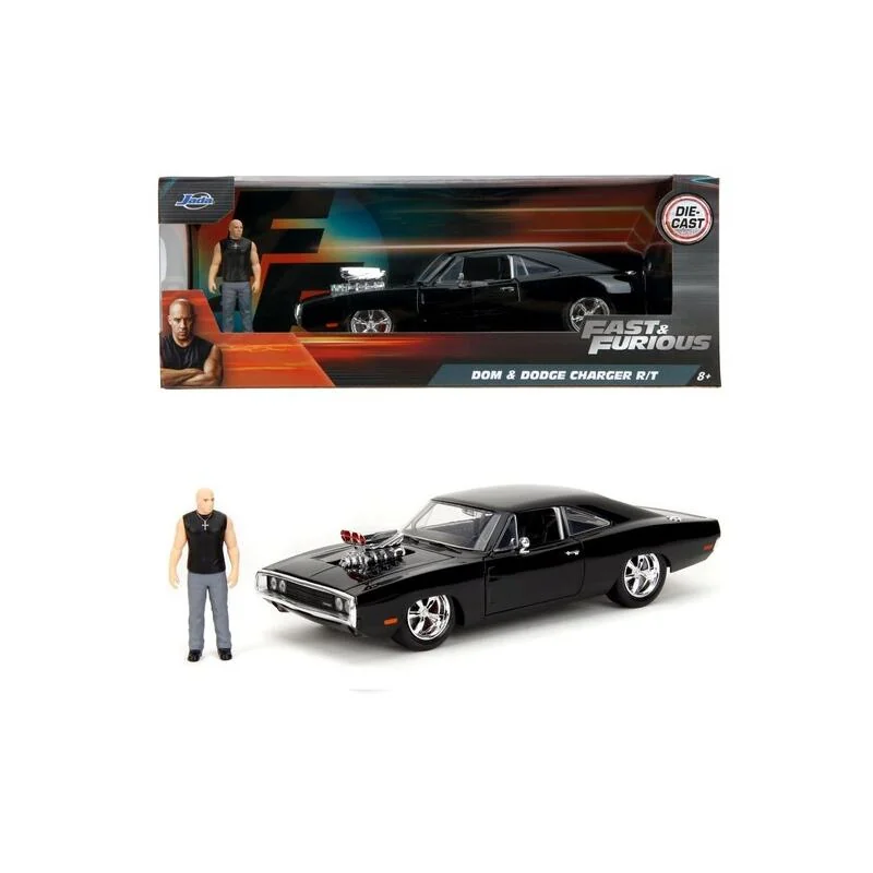 JADA - Rýchlo a zběsilo auto 1970 Dodge Charger 1:24 + figúrka Dominic Toretto 