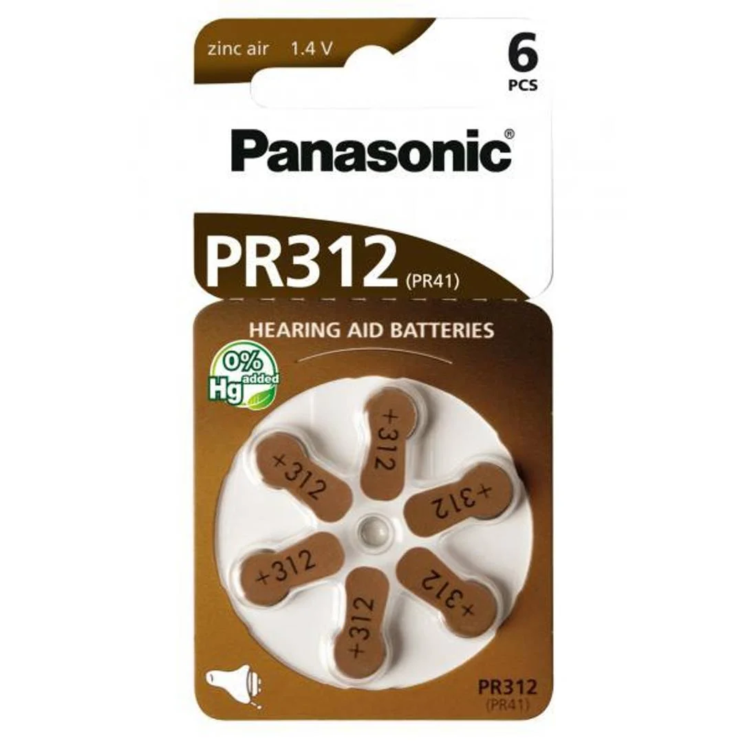 PANASONIC PR312 batérie 6ks