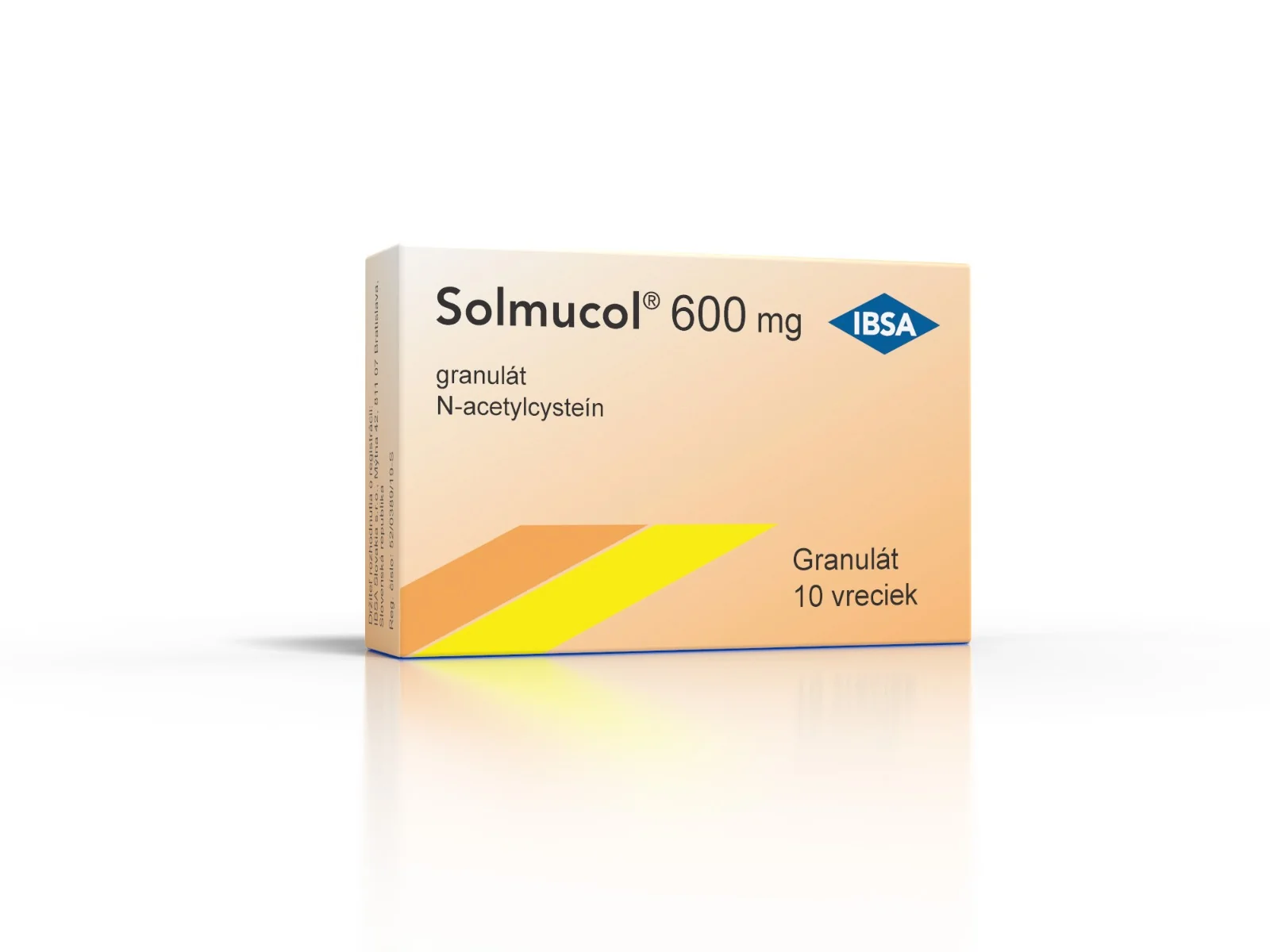 Solmucol 600 mg gra (vre.PE/Al/papier) 1x10 vrecúšok