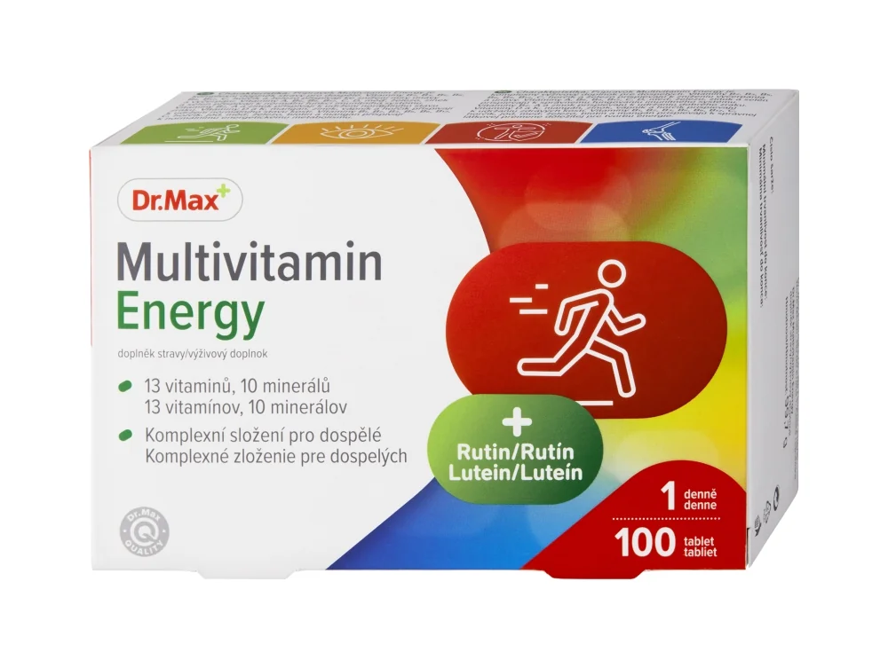 Dr. Max Multivitamin Energy 1×100 tbl, multivitamín