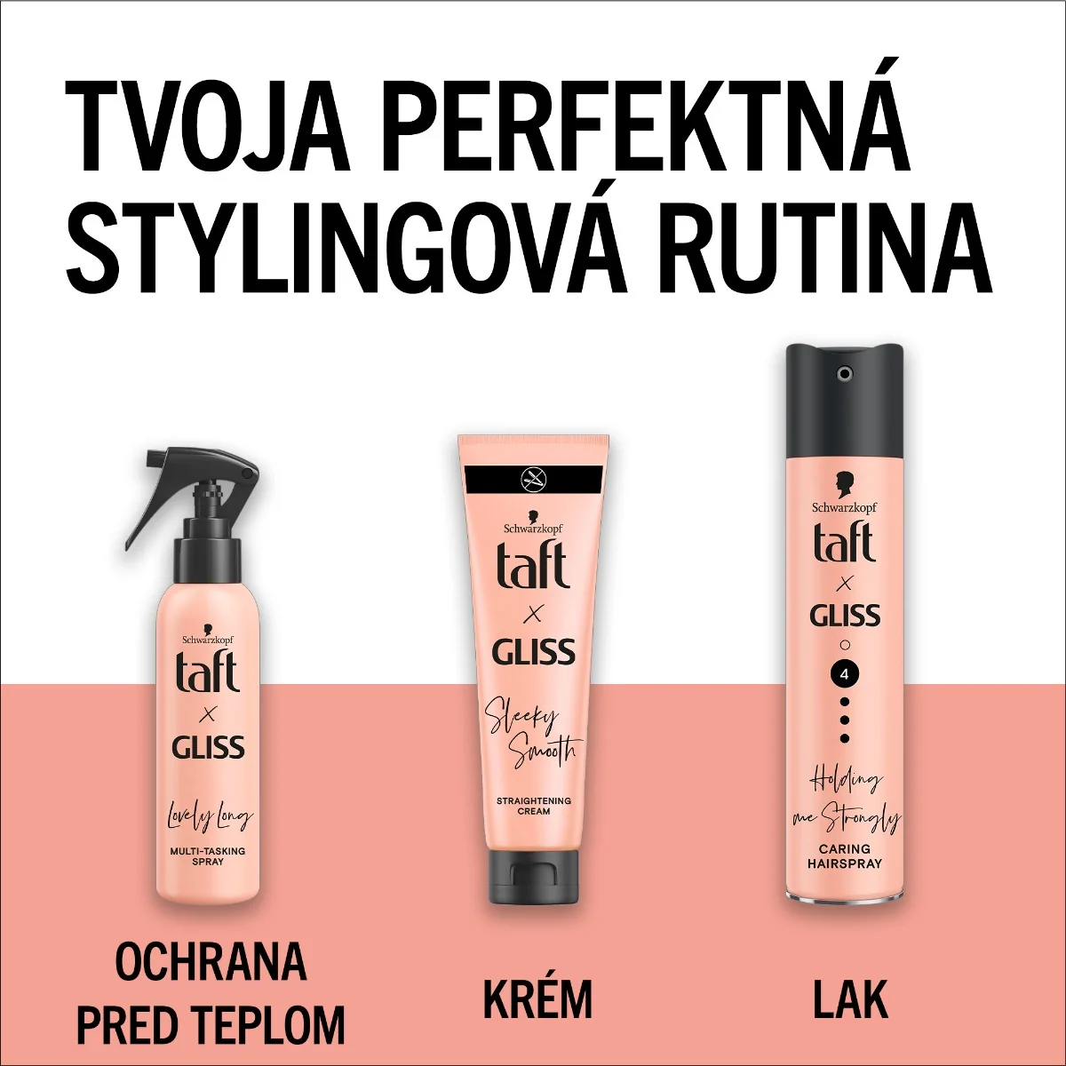 Schwarzkopf Taft x Gliss Vyrovnávajúci krém 1×150 ml, vlasový krém