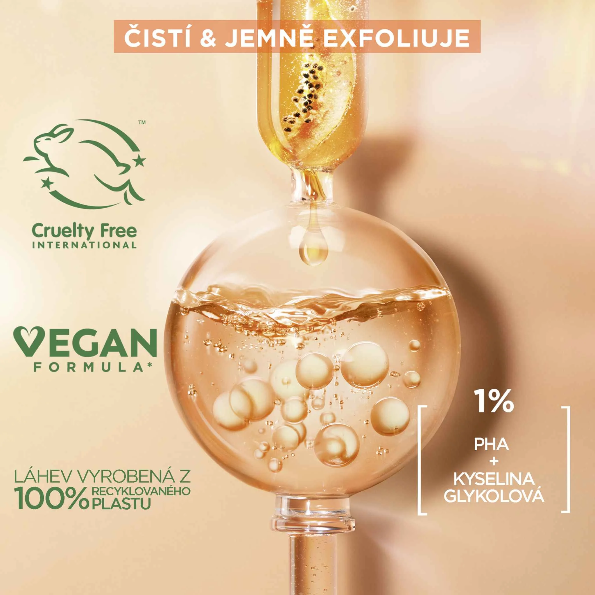 Garnier Micelárna voda s peelingovým efektom all-in-one, 400 ml 1×400 ml, micelárna voda