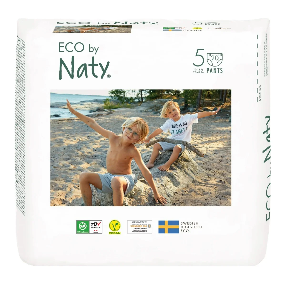 ECO BY NATY PANTS Nohavičky plienkové jednorazové 5 (12-18 kg) 20 ks