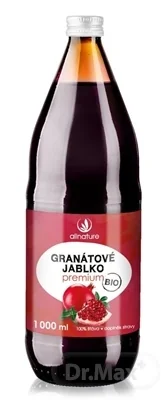 Allnaturegranatove Jablko Premium Bio 1×1000 ml, prírodná šťava