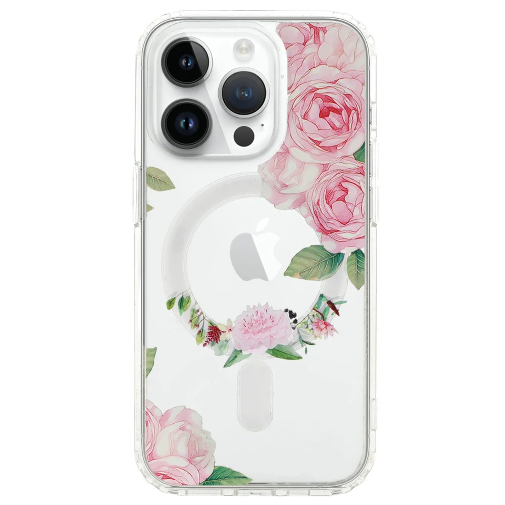 MG Flower MagSafe kryt na iPhone 13 Pro Max, pink flower 