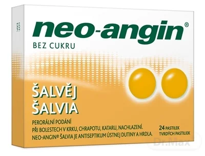 Neo-angin šalvia tvrdé pastilky