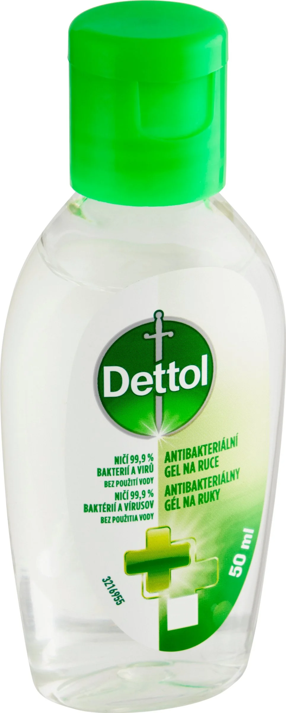 Dettol antibakteriálny gél na ruky 1×50 ml, ničí 99,9% baktérií a vírusov