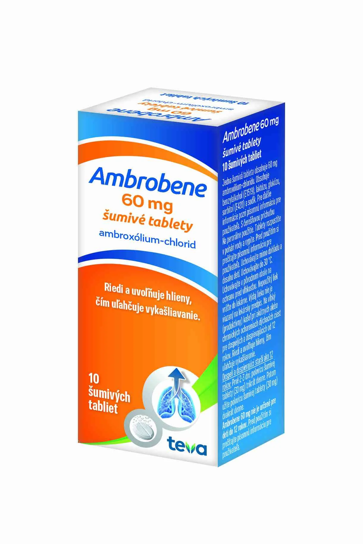 AMBROBENE šumivé tablety tbl eff 10x60MG (tuba)