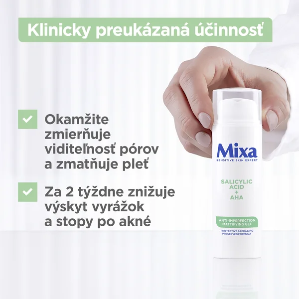 Mixa zmatňujúci krém 1×50 ml, zmatňujúci krém