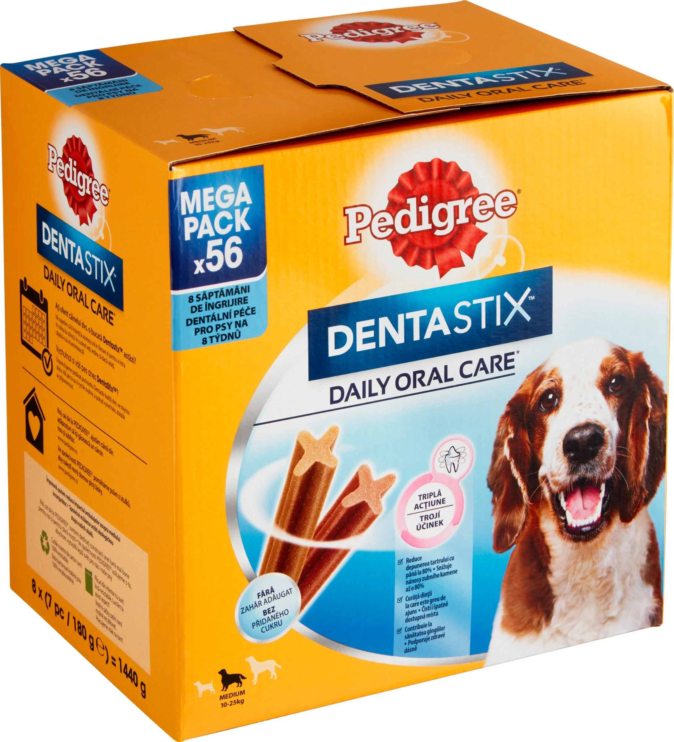 PEDIGREE pochúťka DentaStix Medium 56pack 1×56 ks, pochúťka pre psy