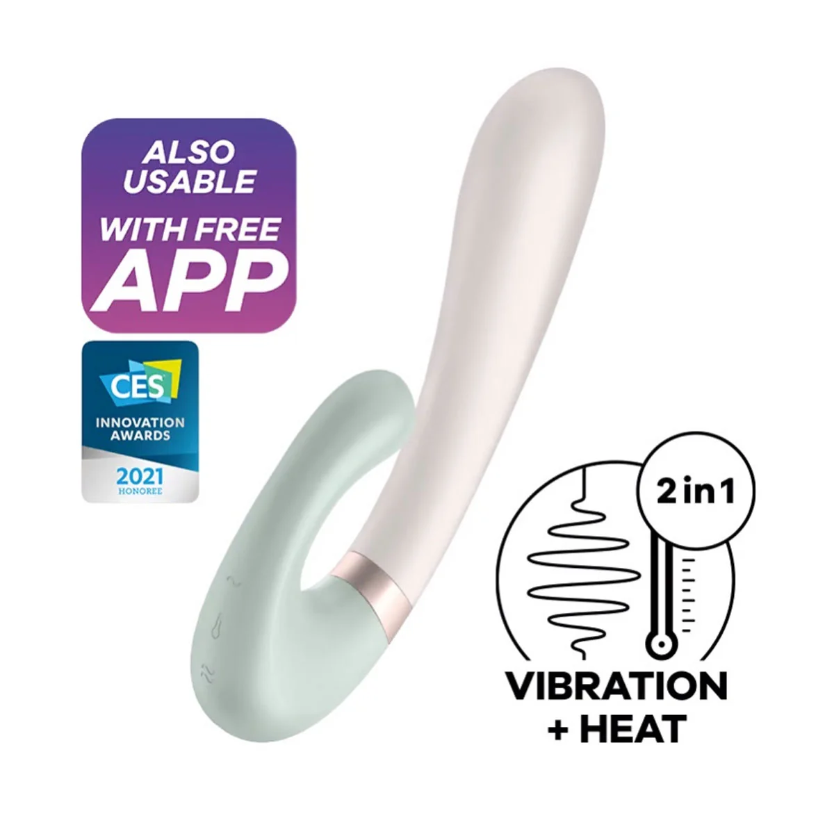 SATISFYER Heat Wave - Inteligentný vibrátor s ohrevom 