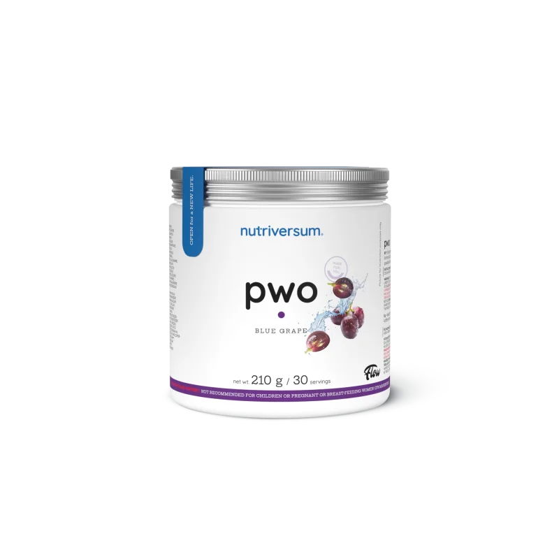 Nutriversum -  FLOW -  PWO 210 g Príchuť modré hrozno