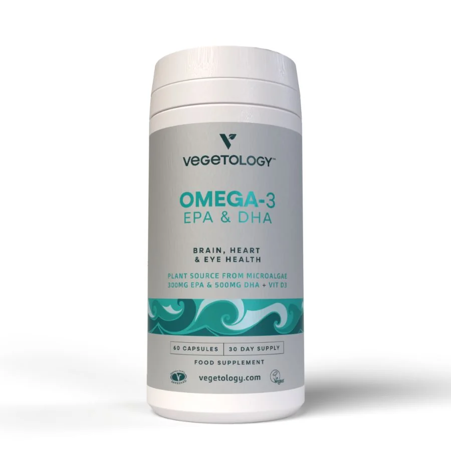 Vegetology Omega-3 EPA a DHA, Opti3 + vitamín D3, 60 kapsúl 