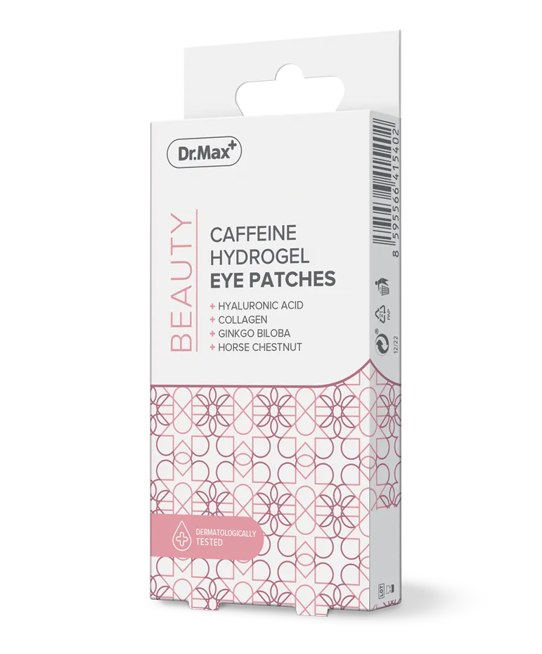 Dr. Max CAFFEINE HYDROGEL EYE PATCHES 1×8 ks, hydrogélové náplasti