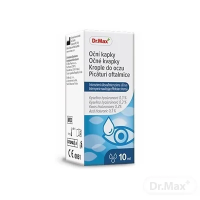 Dr. Max Očné kvapky Intenzívna úľava 1×10 ml, hydratačné očné kvapky